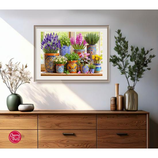 Puzzle Cherry Pazzi Cerámica En Flor de 1000 Piezas