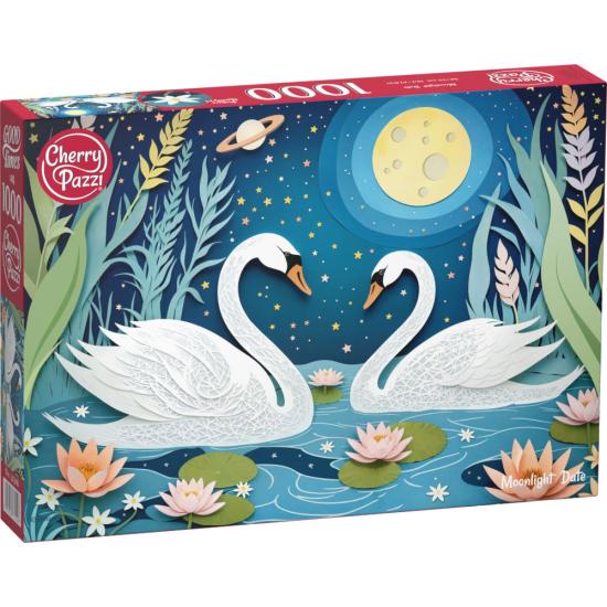 Puzzle Cherry Pazzi Cita A La Luz De La Luna de 1000 Piezas