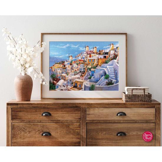 Puzzle Cherry Pazzi Color de Santorini de 1000 Piezas Puzzle Cherry Pazzi Color de Santorini de 1000 Piezas