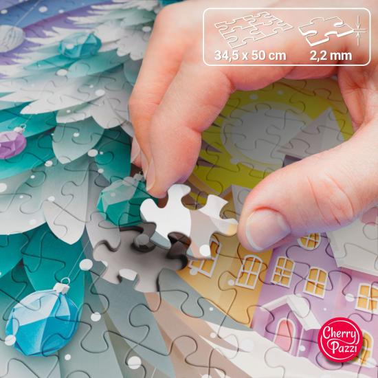 Puzzle Cherry Pazzi Deseos De Invierno de 500 Piezas