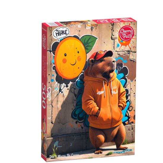 Puzzle Cherry Pazzi Don't Worry, Be Cappy de 500 Piezas