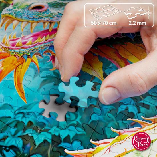 Puzzle Cherry Pazzi Dragón De Buena Suerte de 1000 Piezas Puzzle Cherry Pazzi Dragón De Buena Suerte de 1000 Piezas