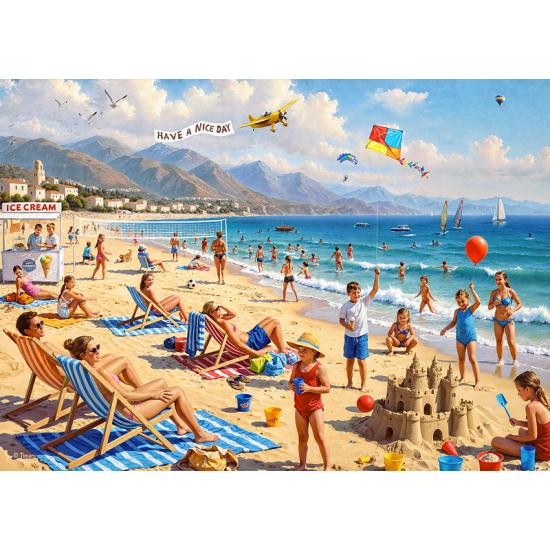 Puzzle Cherry Pazzi El Día de Playa XXL 300 Piezas