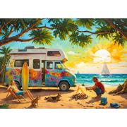 Puzzle Cherry Pazzi Esperando Las Olas de 1000 Piezas