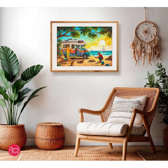 Puzzle Cherry Pazzi Esperando Las Olas de 1000 Piezas