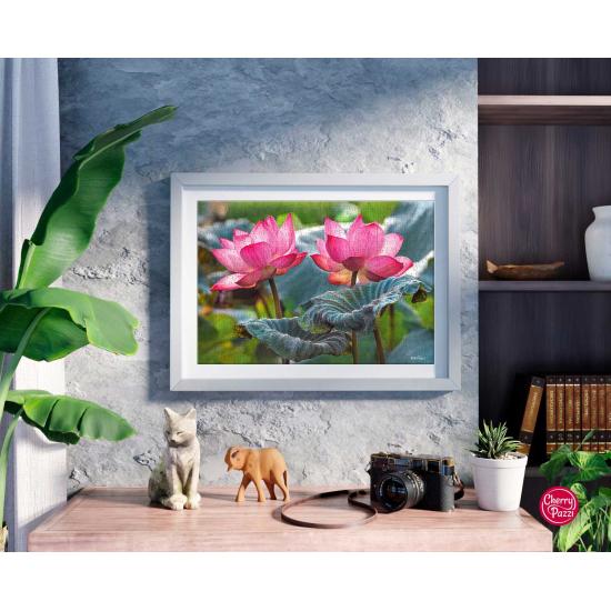 Puzzle Cherry Pazzi Flores de Loto Rosa de 500 Piezas Puzzle Cherry Pazzi Flores de Loto Rosa de 500 Piezas