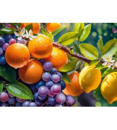 Puzzle Cherry Pazzi Frutas Soleadas de 1000 Piezas