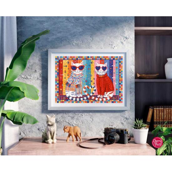 Puzzle Cherry Pazzi Gatitos Enamorados XXL 300 Piezas