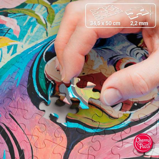 Puzzle Cherry Pazzi Happy Hippo de 500 Piezas