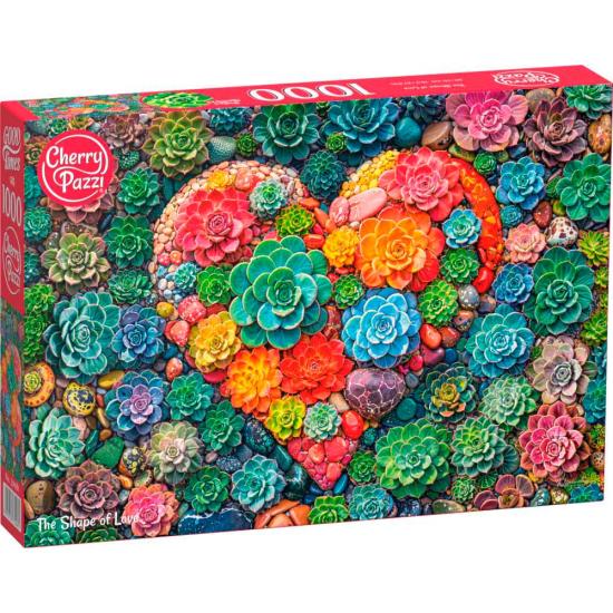 Puzzle Cherry Pazzi La Forma del Amor de 1000 Piezas