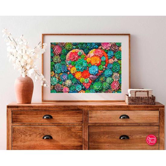 Puzzle Cherry Pazzi La Forma del Amor de 1000 Piezas