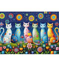 Puzzle Cherry Pazzi Lindos Bigotes de 1000 Piezas