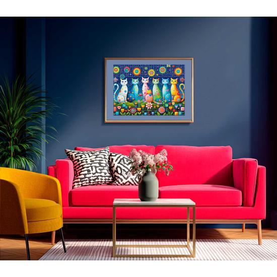 Puzzle Cherry Pazzi Lindos Bigotes de 1000 Piezas