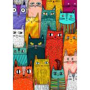 Puzzle Cherry Pazzi Los Gatos Dominan El Mundo de 1000 Piezas