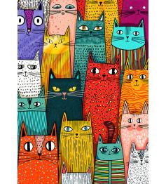 Puzzle Cherry Pazzi Los Gatos Dominan El Mundo de 1000 Piezas
