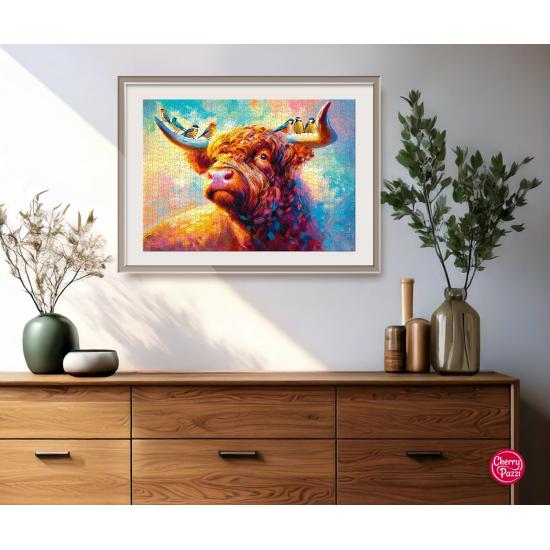 Puzzle Cherry Pazzi Mugidos al Aire de 1000 Piezas