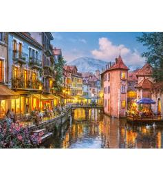 Puzzle Cherry Pazzi Noche en Annecy de 1000 Piezas