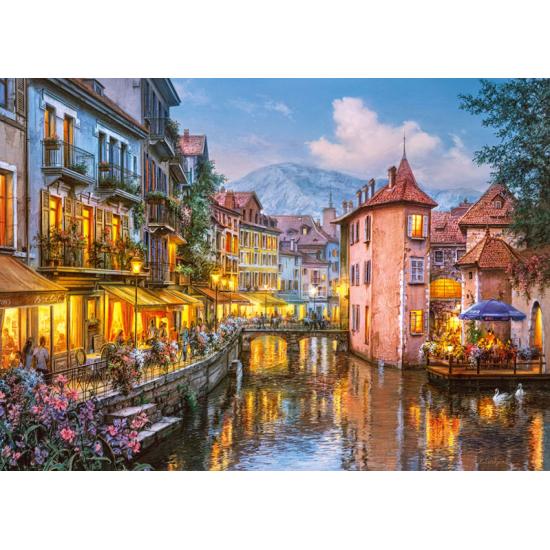 Puzzle Cherry Pazzi Noche en Annecy de 1000 Piezas Puzzle Cherry Pazzi Noche en Annecy de 1000 Piezas
