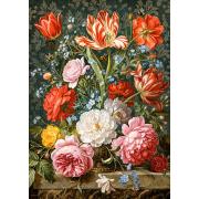 Puzzle Cherry Pazzi Nocturno de Flores de 1000 Piezas