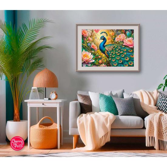 Puzzle Cherry Pazzi Paraíso de Pavo Real de 1000 Piezas Puzzle Cherry Pazzi Paraíso de Pavo Real de 1000 Piezas