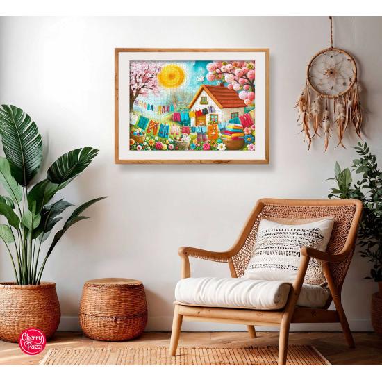 Puzzle Cherry Pazzi Pradera de Prendas 1000 Pzs