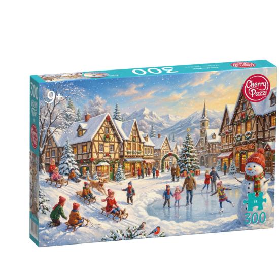 Puzzle Cherry Pazzi Pueblo Nevado XXL de 300 Piezas