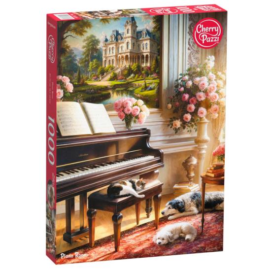 Puzzle Cherry Pazzi Salón del Piano de 1000 Piezas