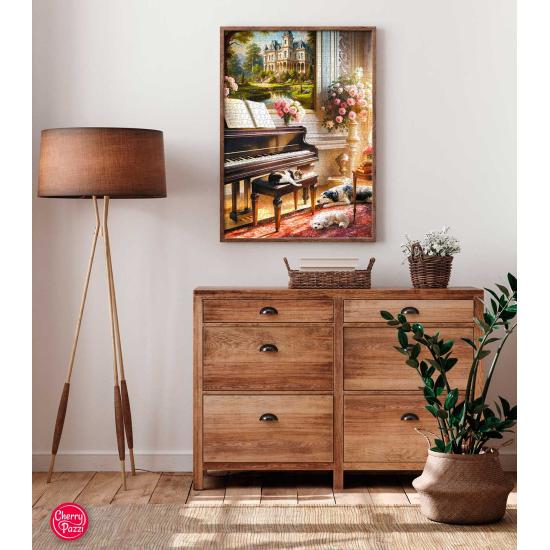 Puzzle Cherry Pazzi Salón del Piano de 1000 Piezas