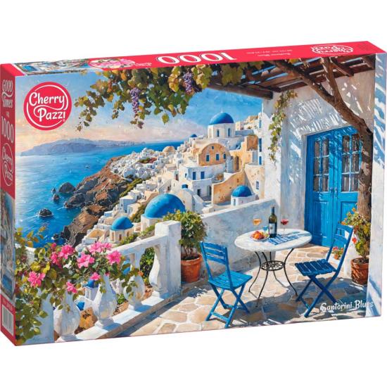 Puzzle Cherry Pazzi Santorini Blues de 1000 Piezas