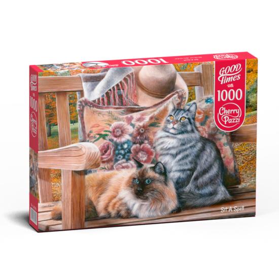 Puzzle Cherry Pazzi Sentados en el Banco de 1000 Piezas Puzzle Cherry Pazzi Sentados en el Banco de 1000 Piezas