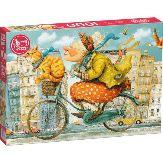 Puzzle Cherry Pazzi Súper Abuela de 1000 Piezas