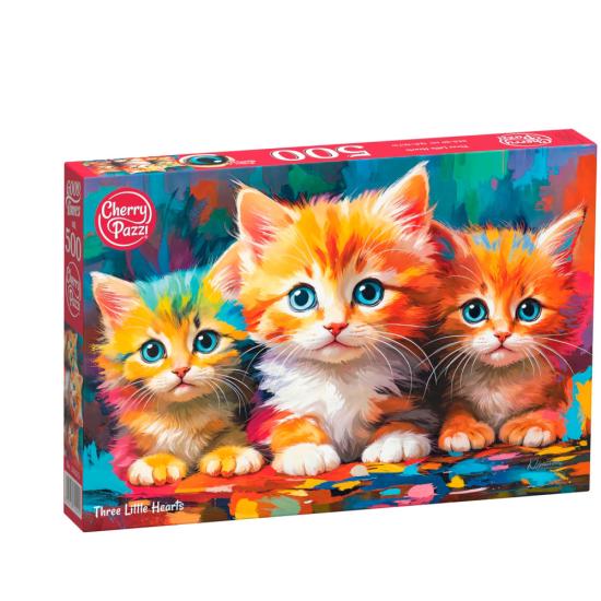 Puzzle Cherry Pazzi Tres Pequeños Corazones 500 Piezas