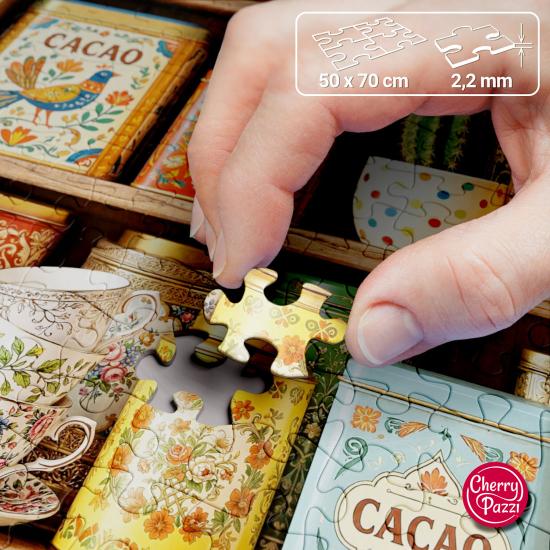 Puzzle Cherry Pazzi Un Tesoro De Latas de 1000 Piezas