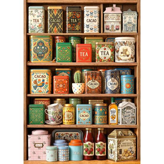 Puzzle Cherry Pazzi Un Tesoro De Latas de 1000 Piezas
