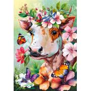 Puzzle Cherry Pazzi Vaca Primaveral de 500 Piezas