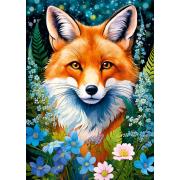 Puzzle Cherry Pazzi Zorro Rojo Entre Flores 1000 Piezas