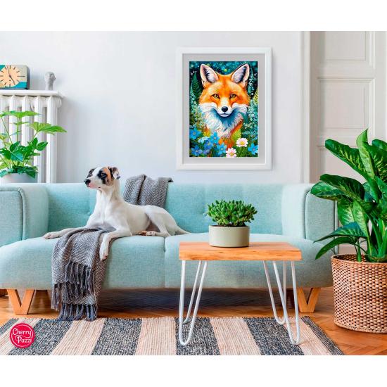 Puzzle Cherry Pazzi Zorro Rojo Entre Flores 1000 Piezas