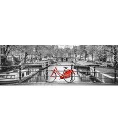 Puzzle Clementoni Bicicleta en Ámsterdam Panorama de 1000 Pzs