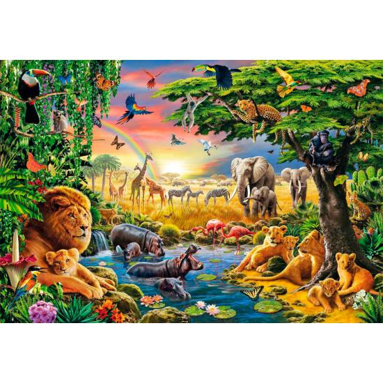 Puzzle Clementoni Animales Africanos de 2000 Piezas