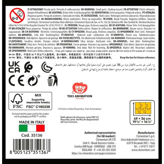 Puzzle Clementoni Anime Cube One Piece de 500 Piezas