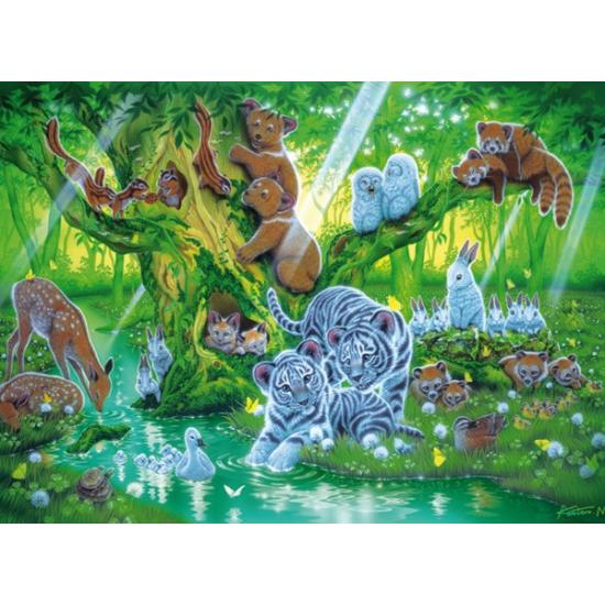 Puzzle Clementoni Árbol de Animales Fosforescente 1000 Piezas Puzzle Clementoni Árbol de Animales Fosforescente 1000 Piezas