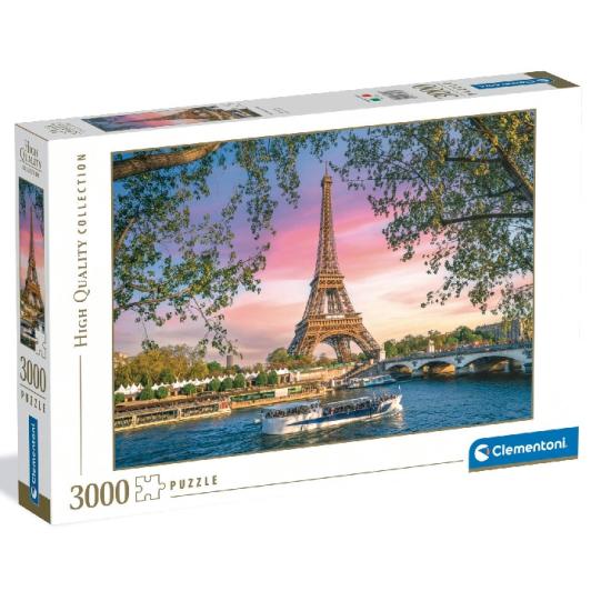 Puzzle Clementoni Atardecer de la Torre Eiffel en Paris de 3000