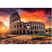 Puzzle Clementoni Atardecer en Coliseo de Roma de 1000 Piezas