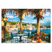 Puzzle Clementoni Balcón con Vistas al Lago Como de 1000 Piezas
