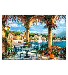 Puzzle Clementoni Balcón con Vistas al Lago Como de 1000 Piezas