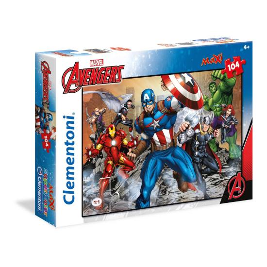 Puzzle Clementoni Capitán América y Vengadores Maxi 104 Piezas Puzzle Clementoni Capitán América y Vengadores Maxi 104 Piezas