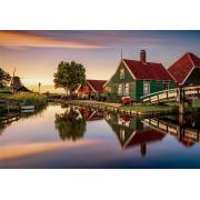 Puzzle Clementoni Casa Verde en Zaanse Schans de 1500 Piezas