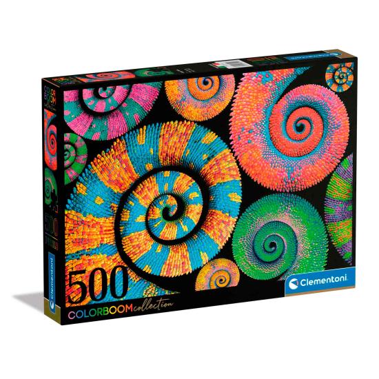 Puzzle Clementoni Colas Rizadas Colorboom de 500 Piezas