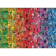 Puzzle Clementoni Collage Colorboom de 1000 Piezas