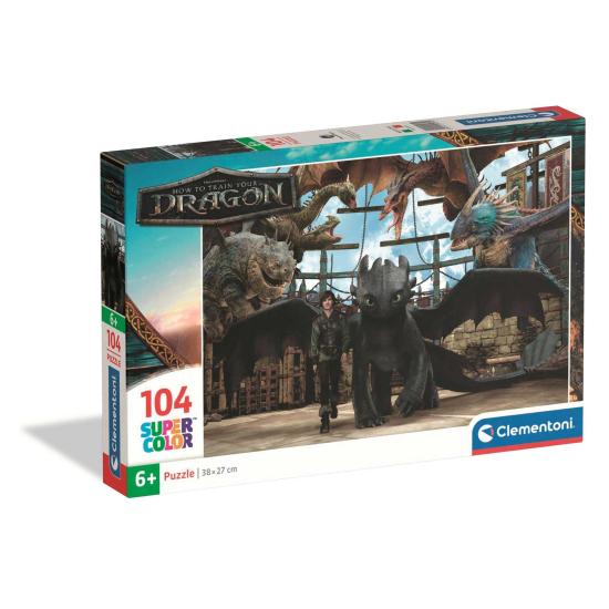 Puzzle Clementoni Como Entrenar a tu Dragón de 104 Piezas Puzzle Clementoni Como Entrenar a tu Dragón de 104 Piezas